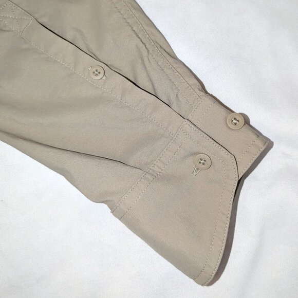 REI | Co-Op Sahara Long-Sleeve Solid Shirt Outdoors in Tan Beige | Size XL - Picture 7 of 11